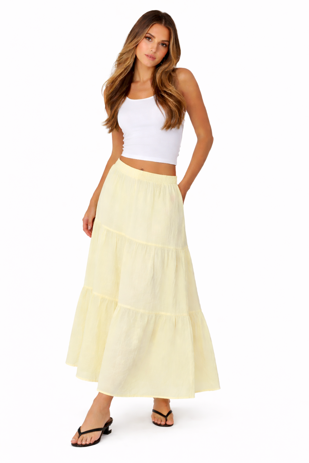 FALDA MAXI BUTTER LEMON