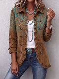 Pía | Chaqueta con Volantes Estampado Western