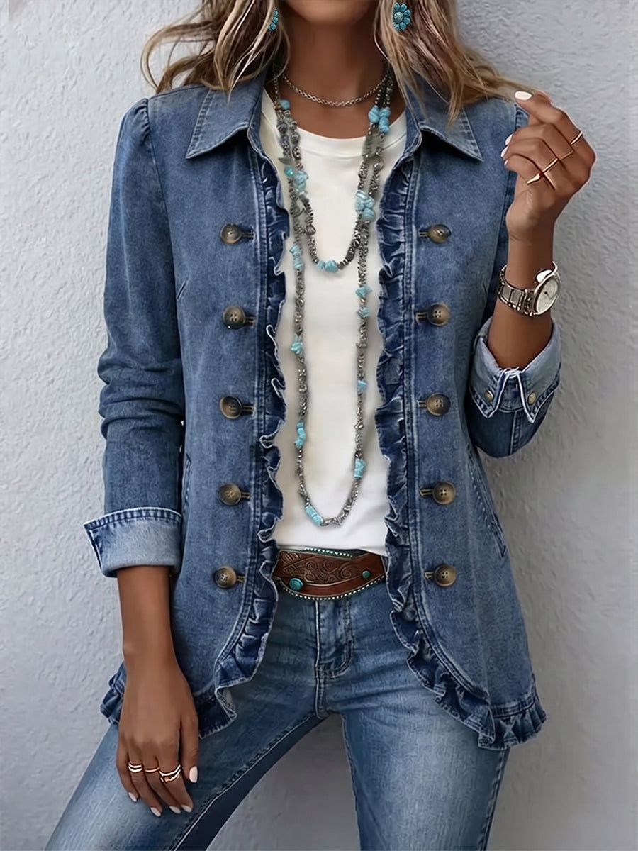 Soledad | Chaqueta Vaquera con Volantes