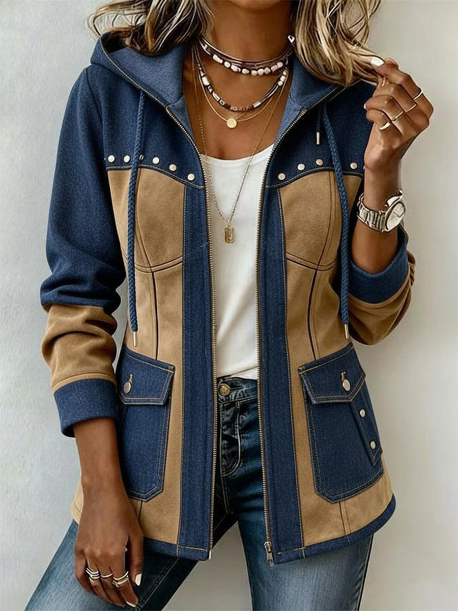 Salomé | Chaqueta con Capucha de Patchwork 100% Algodón