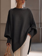 Paloma | Jersey de Punto Cuello Redondo Liso
