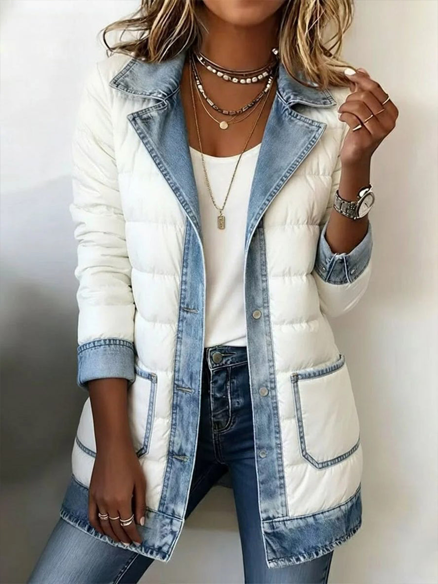 Emma | Chaqueta Acolchada Vaquera de Estilo Moderno