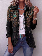 Sheila | Chaqueta Bohemia con Volantes Estampado Paisley