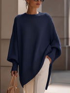 Paloma | Jersey de Punto Cuello Redondo Liso