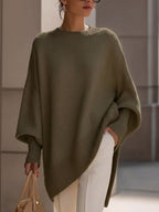 Paloma | Jersey de Punto Cuello Redondo Liso