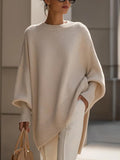 Paloma | Jersey de Punto Cuello Redondo Liso