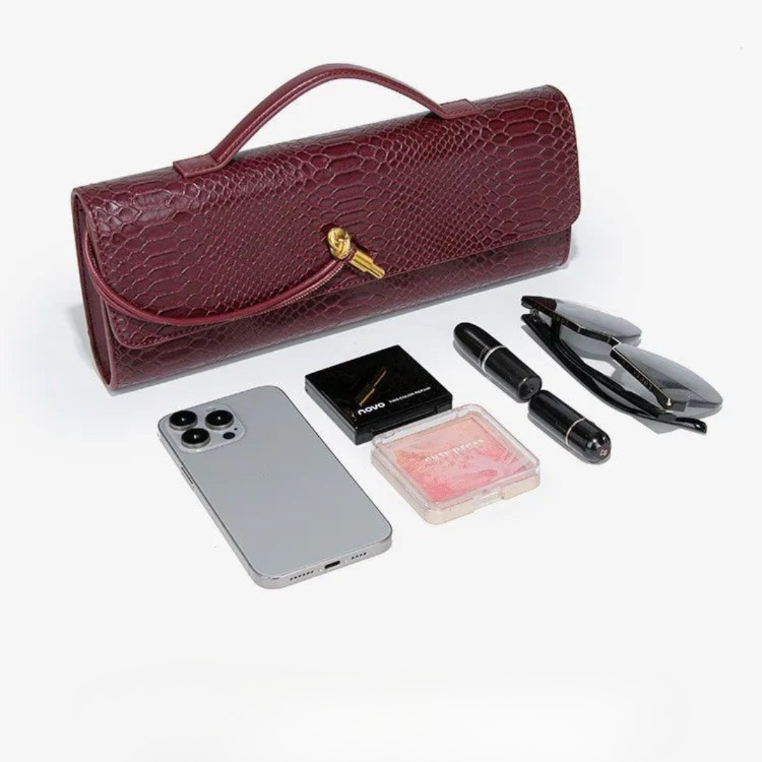 Sammi - Clutch Estampado de Serpiente