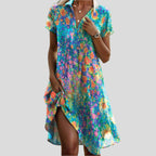 Adeline | Vestido Maxi Boho Fluido - Multicolor